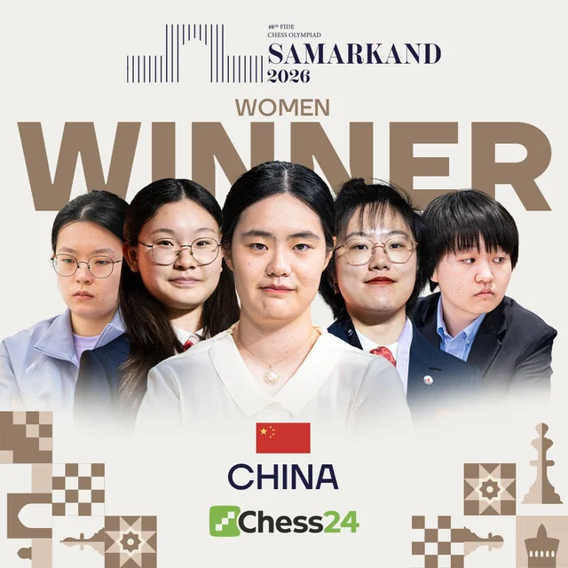 Chess news — China Takes Its Seventh Olympiad Title, Kazakhstan and India Round Out the Podium