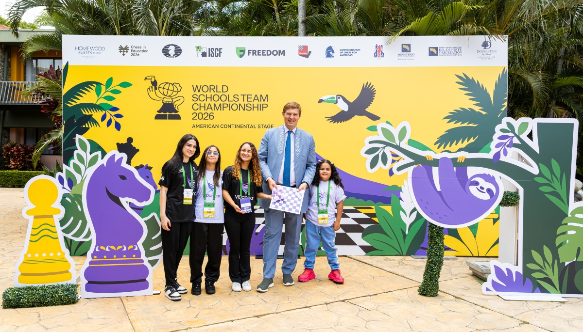 Chess news — Saco Oliveros de Lince Takes Lead in American Continental Stage of FIDE ISCF World Schools Team Championship